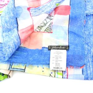 Faliero Sarti ストール レーヨン 総柄 マルチカラー