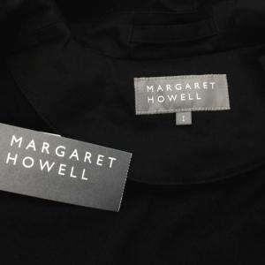 MARGARET HOWELL 23AW COTTON GABARDINE ライナー付フードコート 1 ブラック