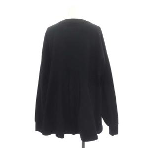 ENFOLD 23AW VOLUME-FLARE PULLOVER プルオーバー カットソー ボリュームフレア 長袖 38 黒 ブラック