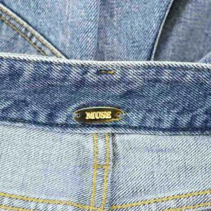 Deuxieme Classe 24SS スリム クロップドデニム ジーンズ ボトムス ジップフライ コットン38 M 青 ブルー