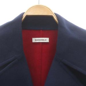MADISONBLUE 22AW ショートコート ウール ダブルボタン 1 ブルー ホワイト