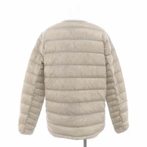 NANGA INNER DOWN CARDIGAN ダウンカーディガン ジャケット 長袖 Vネック 総裏地 WS ベージュ