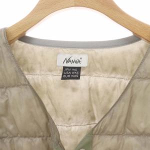 NANGA INNER DOWN CARDIGAN ダウンカーディガン ジャケット 長袖 Vネック 総裏地 WS ベージュ