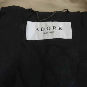 ADORE ヘヴィストレッチテーラードコート ミドル チェスター 36 ベージュ