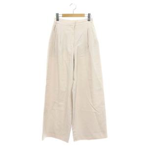 【送料込】 リネンコットンツイルパンツ ライト S 36 タック ワイドパンツ パンツ