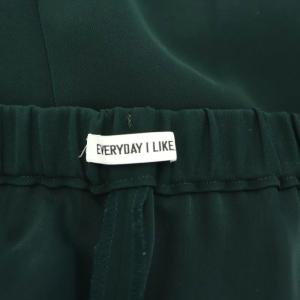 EVERYDAY I LIKE 21SS イージーフレアパンツ セミフワイド 38 深緑 ダークグリーン