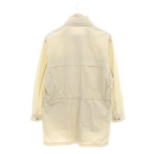 BURBERRY LONDON フード スプリングコート ミドル 薄手 M クリーム色