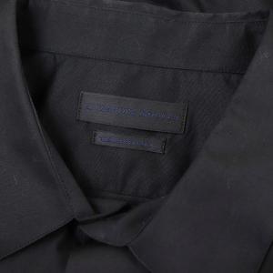 Alexander McQueen シャツ 長袖 前開き コットン混 黒 ブラック