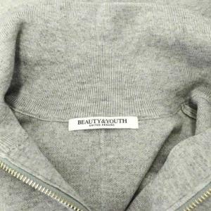 BEAUTY&YOUTH UNITED ARROWS WEB限定 スポンディッシュハーフジッププルオーバー ニット 長袖 ハイネック グレー