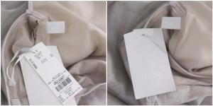 CELFORD 23AW フラワーレイヤードプリントスカート ロング丈 ミモレ丈 サイドジップ 36 S グレージュ