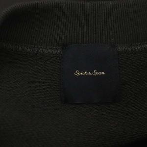 Spick&Span 23AW バックロゴスウェット トレーナー 長袖 プルオーバー コットン カーキ