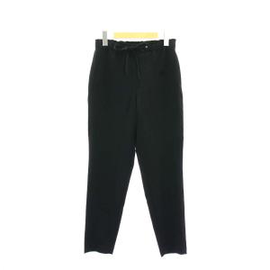 23AW Admiral Crepe Tralpin GB ドローストリングパンツ テーパード イージー P 黒 ブラック