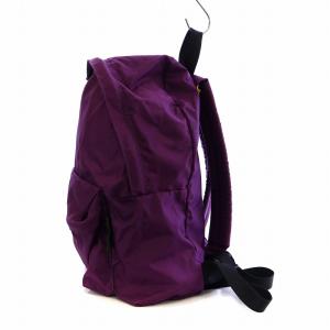 Hervé Chapelier 24SS ナイロンデイパックMLサイズ リュックサック 無地 ロゴ プリュネル 紫 パープル 黒 ブラック 978N-DEP