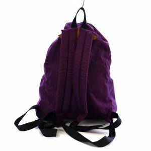 Hervé Chapelier 24SS ナイロンデイパックMLサイズ リュックサック 無地 ロゴ プリュネル 紫 パープル 黒 ブラック 978N-DEP