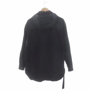 DIESEL ジョグジーンズ フード ジャケット ジップアップ 切替 XS 紺 ネイビー