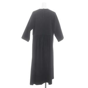 Tao AD2020 クルーネック バックボタン ワンピース M ブラック