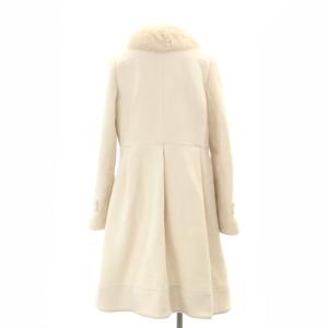 TO BE CHIC エアリーダブルビーバーウール コート アウター フォックスファー スナップボタン 42 ベビーピンク