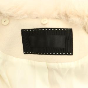 TO BE CHIC エアリーダブルビーバーウール コート アウター フォックスファー スナップボタン 42 ベビーピンク