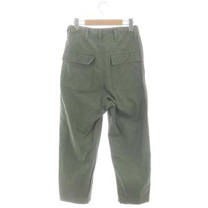 AMERICANA × LAppartement ベイカーパンツ テーパードパンツ ボタンフライ 34 カーキ