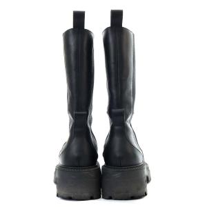 Sergio Rossi SR MILLA サイドゴアブーツ ショート チャンキーヒール 24.5cm ブラック