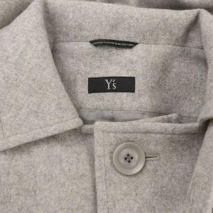 Y's ヨウジヤマモト 22AW AIRY MOSSER MIDDLE COAT 2 ライトグレー
