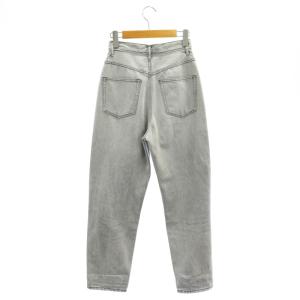 STUNNING LURE ハイライズテーパードデニム パンツ ボトムス ジップフライ コットン 23 XXS グレー
