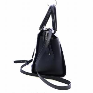 MACKINTOSH ボストンバッグ ハンド ショルダー 2WAY ロゴ レザー 牛革 黒 ブラック ACC-002