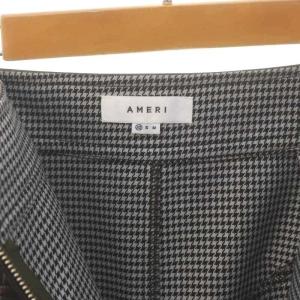 Ameri VINTAGE 23AW 2WAY CRASH FAKE LEATHER SKIRT スカート ロング タイト レザー XS ダークブラウン