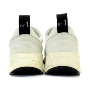 Sergio Rossi SR1 RUNNING メッシュ レザー ファブリック スニーカー 34 21cm 白 ホワイト A80840