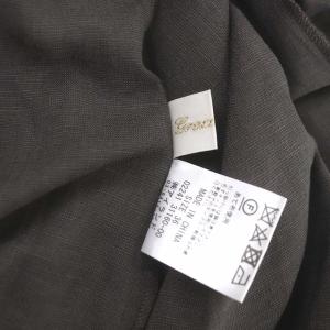Grace Class 24SS ワンピース ロング ノースリーブ Vネック 36 チャコールグレー
