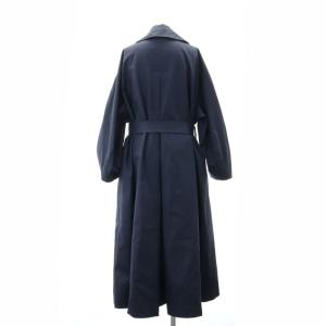 Ameri VINTAGE 22SS TURKEY ORGANIC FLARE TRENCH COAT トレンチコート ロング M 紺 ネイビー