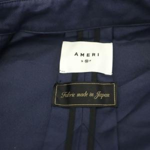 Ameri VINTAGE 22SS TURKEY ORGANIC FLARE TRENCH COAT トレンチコート ロング M 紺 ネイビー