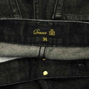 Drawer デニムパンツ ジーンズ 34 黒 ブラック