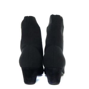 miumiu ストレッチニットソックスアンクルブーツ ショート ハイヒール 35.5 22.5cm 黒 ブラック