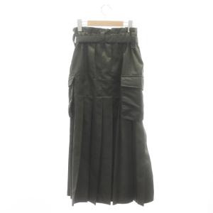 sacai 23SS NYLON TWILL SKIRT プリーツ Aライン 2 カーキ