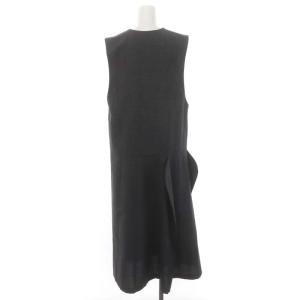 ENFOLD 23AW ROUND NECK JUMPER DRESS ワンピース  36 ダークグレー