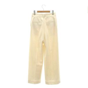 ANAYI 22AW ウールカルゼストレートパンツ ジッパーフライ 36 アイボリー