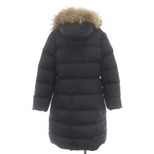 MONCLER MESSINA ダウンコート ロング フード  ファー付き 0 ブラック