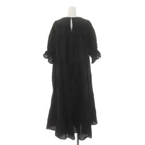 Merlette ギャザーワンピース XS ブラック