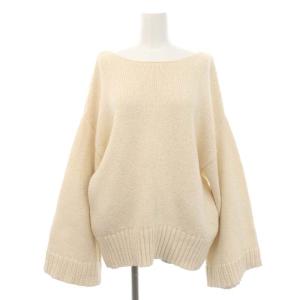 CTN FLARE S/L Knit ニット セーター 長袖 オフホワイト