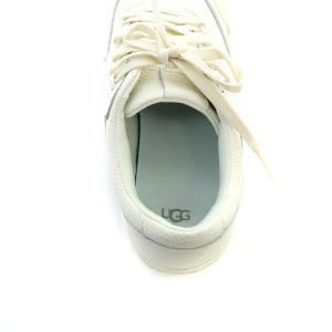 UGG australia Marin Mega Lace スニーカー プラットフォーム レザー 24cm 白 ホワイト 1137930