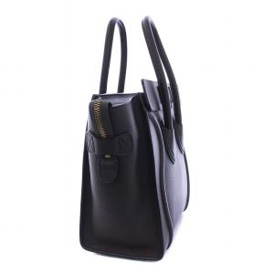 CELINE ラゲージ マイクロショッパー トートバッグ ハンドバッグ ダークブラウン