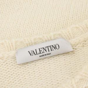 VALENTINO ウールニットワンピース 膝丈 長袖 L アイボリー