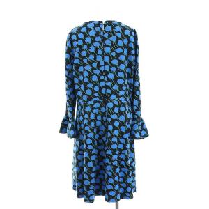 kate spade new york Poetic Floral Ponte Dress ワンピース ひざ丈 長袖 袖フレア 総柄 L マルチカラー