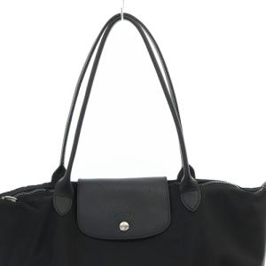 Longchamp ルプリアージュ ネオ トートバッグ ハンドバッグ 切替 黒 ブラック