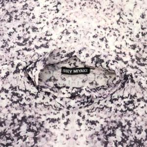 ISSEY MIYAKE ナイロン 総柄 ハイネック メッシュトップス カットソー 長袖 M ラベンダー