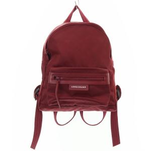 ナイロン リュックサック ロゴ 赤 レッド