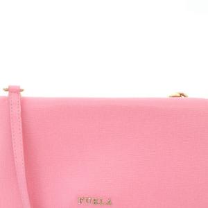 FURLA リーヴァ クロスボディ ショルダーバッグ ロゴ ピンク