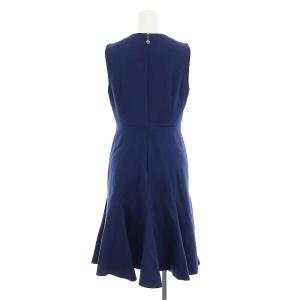 kate spade new york Ponte Sleeveless Dress ワンピース ノースリーブ 膝丈 2 紺 ネイビー ピンク