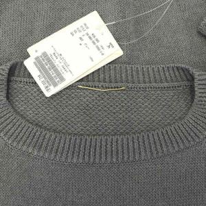 Deuxieme Classe 24SS Beauty プルオーバー ニット セーター クロップド丈 コットン 長袖 F グレー